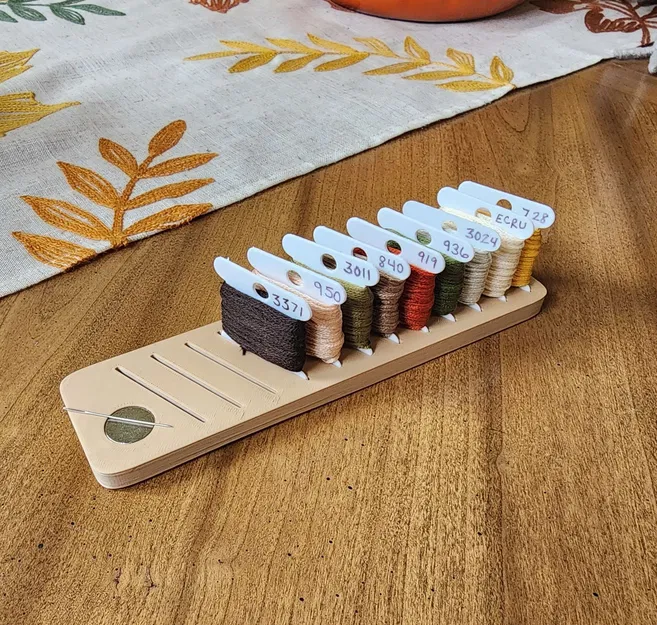 Stitching Floss Bobbin and Needle Holder - Image 1