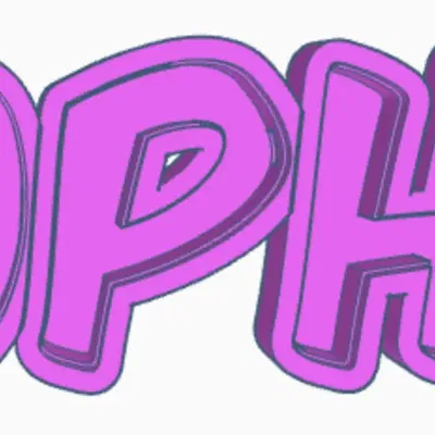 Đèn LED Tên SOPHIA - Mẫu In 3D