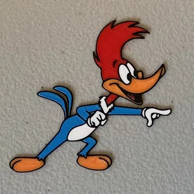 Nam Châm Woody Woodpecker Nhiều Màu