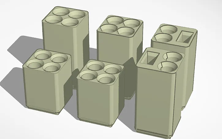 Giá Đỡ Lỗ Tròn 15mm Gridfinity - Image 2