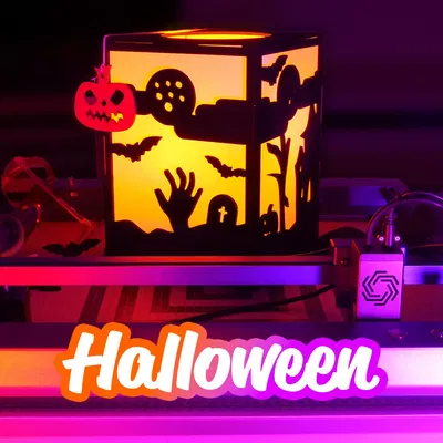 Đèn Lồng & Đồ Trang Trí Halloween (Khung In 3D & Tấm Cắt Laser)