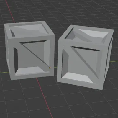 Mô hình Thùng Gỗ Low Poly Cho Bàn Cờ