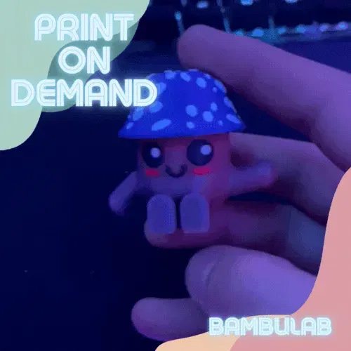 Mô Hình Đồ Chơi Fidget Gnome Nấm Dễ Thương Hộp - Image 1