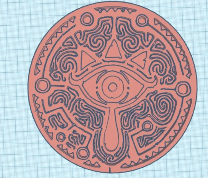 Đế lót ly Sheikah Slate Zelda - Image 1