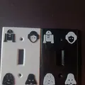 Star wars characters light switch cover. - Thumbnail 1