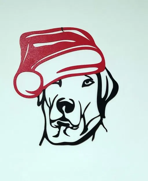 Móc Treo Giáng Sinh 03 - Chó Đội Mũ Ông Già Noel - Image 1