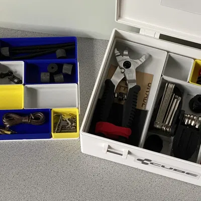 Hộp Đựng Đồ Nghề & Phụ Kiện Gridfinity Cho Xe Đạp Điện Cube (Và Các Loại Khác)