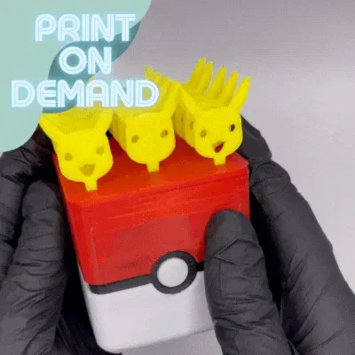 Chân đế ghim tái sử dụng Pokémon cho nhà bếp - Đơn giản, chắc chắn, kiểu pokeball - Image 1