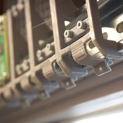 Raspberry pi pico DIN rail mount