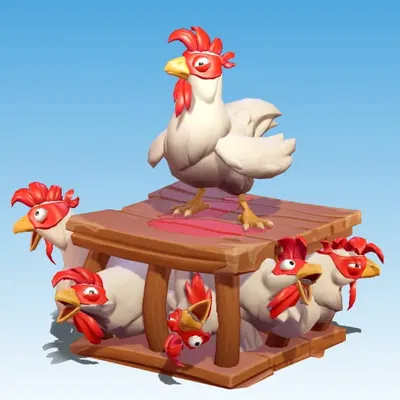 Mô Hình Warcraft Rumble - Gà Tức Giận