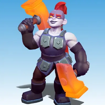 Mô hình Warcraft Rumble - Búa Lửa