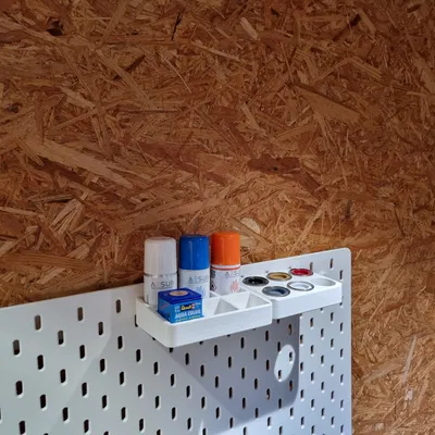 Giá đỡ Skadis cho 6 chai 1.5", đựng được cả màu vuông Revell Aqua 36mm