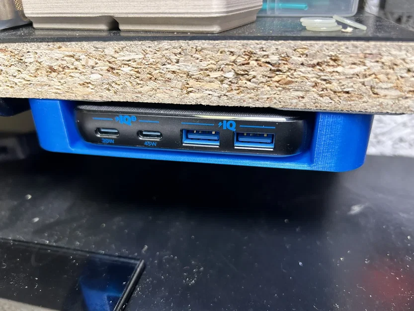 Anker PowerPort Atom III Slim Charger Magnetic under desk mount - Image 1