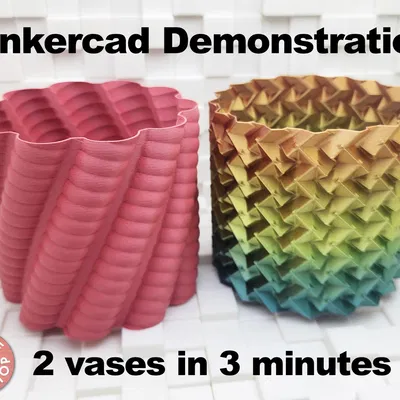 How to Make Spiral Vases - Tinkercad Demonstration