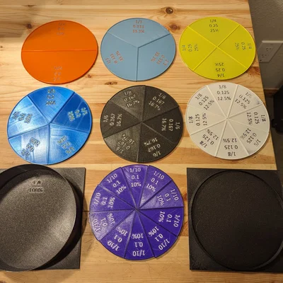 Bộ Thực Hành Phân Số Toán Học