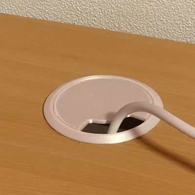 Lỗ Luồn Dây Cáp Bàn 80mm, Nắp Lỗ Bàn Làm Việc