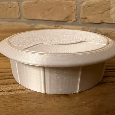 Lỗ Luồn Dây Cáp Bàn 80mm, Nắp Lỗ Bàn Làm Việc