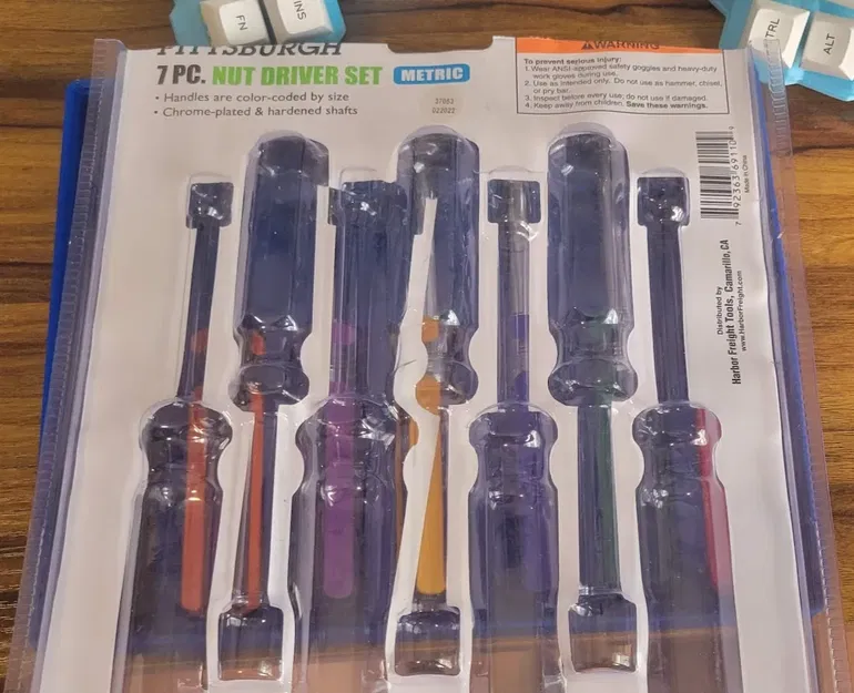 Kẹp Dụng Cụ Siết Đai Ốc Gridfinity 7 Món Pittsburg Harbor Freight - Image 2