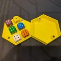 Hộp Xúc Xắc Du Lịch Từ Tính Lục Giác Cho 6 Viên Xúc Xắc D6 - Thumbnail 1