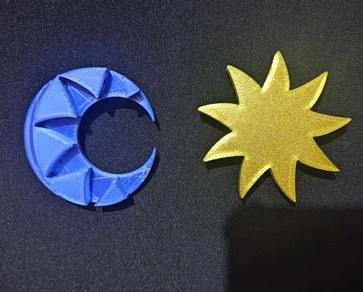 Móc khóa Cặp Đôi Mặt Trời & Mặt Trăng - Image 2