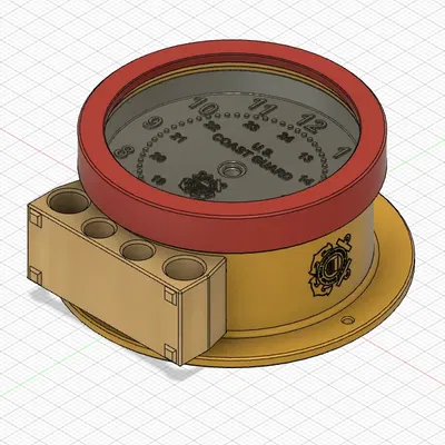 Đồng hồ tàu thủy USCG hoặc USN, có thể treo tường hoặc để bàn