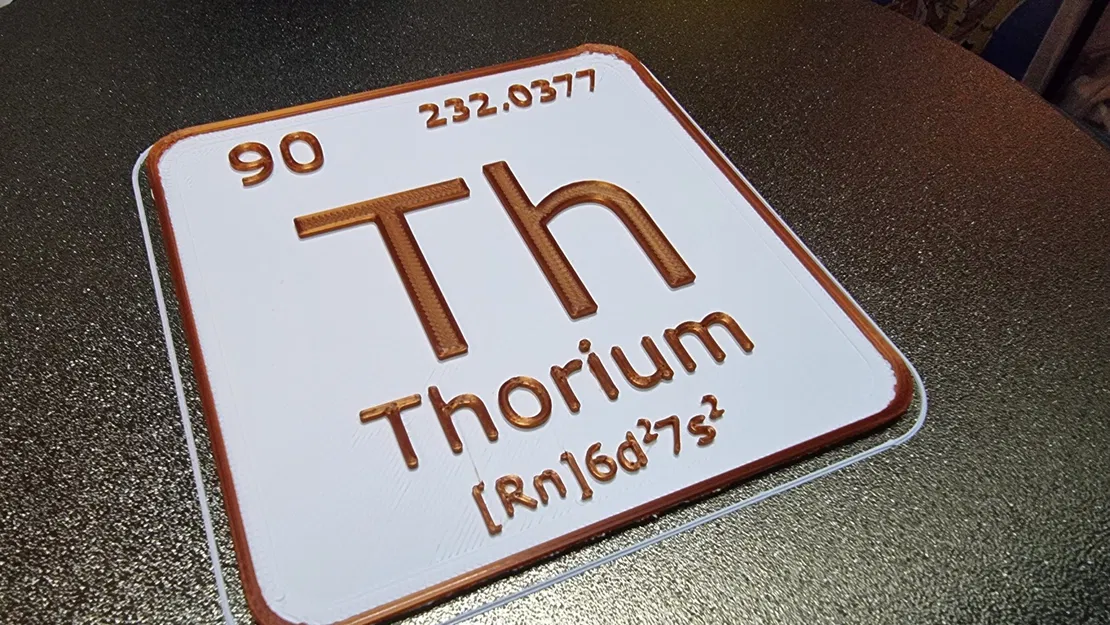 Thorium Th atomic number 90 - Image 1
