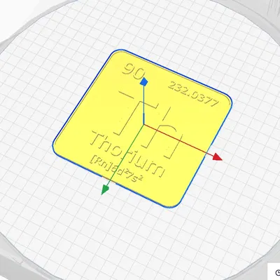 Thorium Th atomic number 90