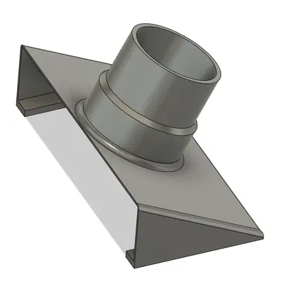 Router Table Dust Collection (Mark II) - Magnetic table attachment