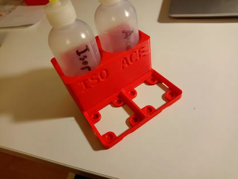 Khay Gridfinity Đựng Chai 2x1 cho chai 50mL, có hoặc không có nhãn - Image 1