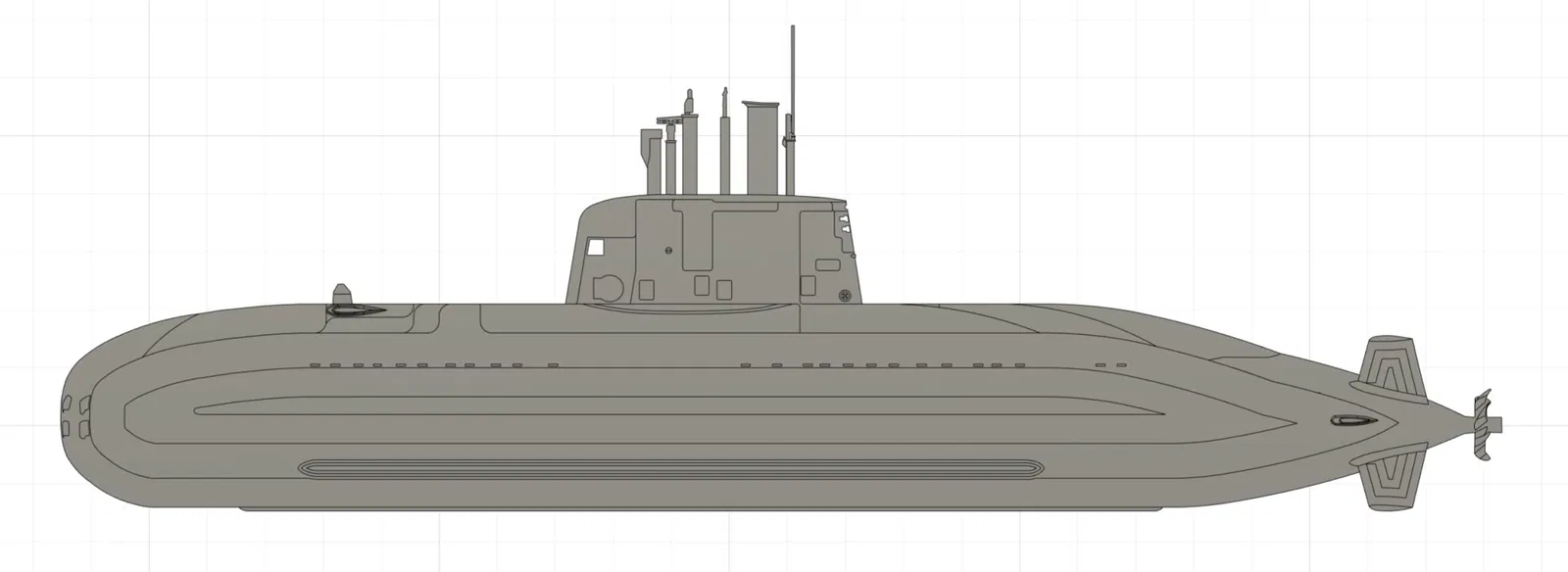 Mô hình tàu ngầm Dolphin - Image 1