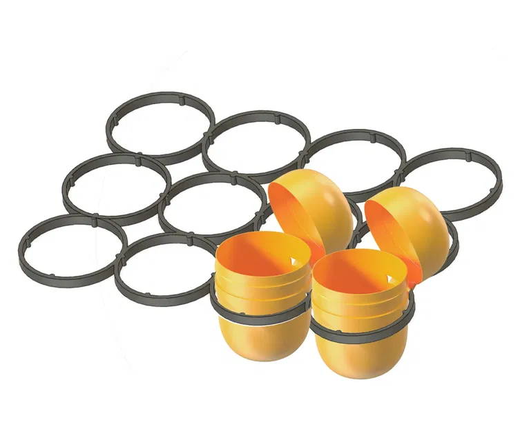 Kinder surprise grid organiser/holder - Image 1