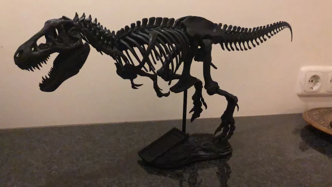 Đế T-rex hình tảng đá có bảng tên - Image 2