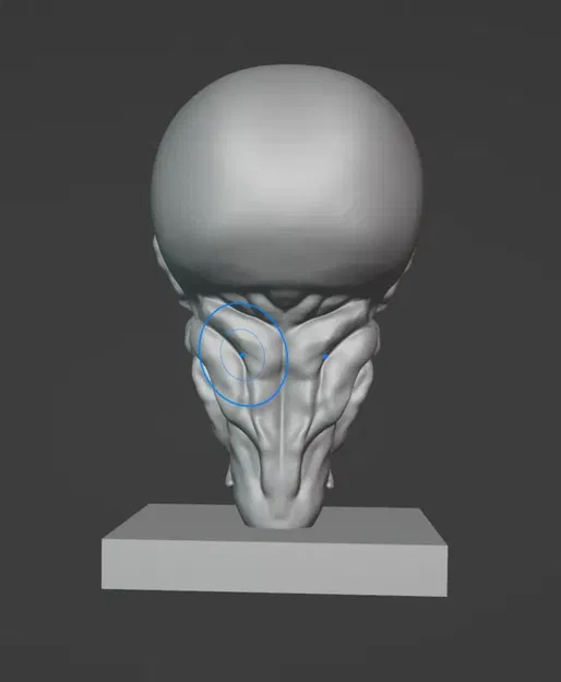 big head muscle man model - Image 1