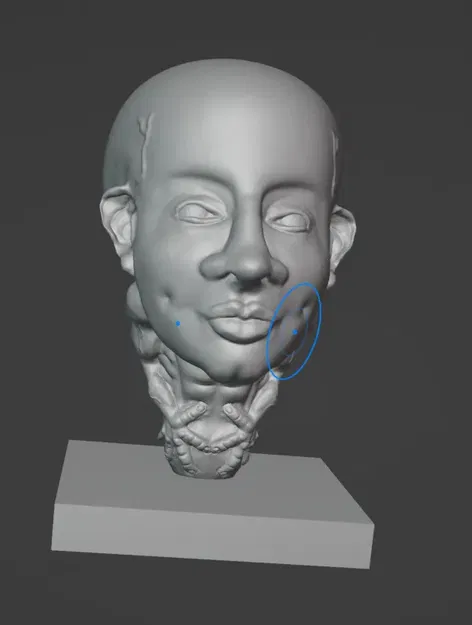 big head muscle man model - Image 2