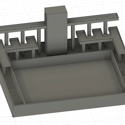 Zen garden with water fountain