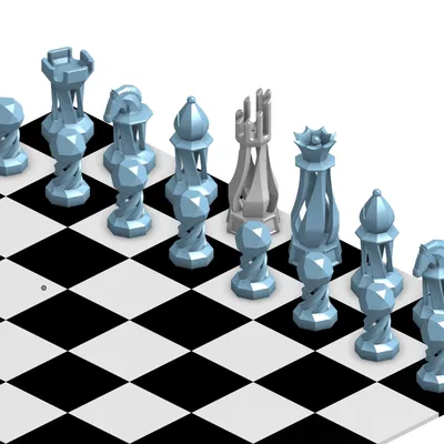 Bộ Cờ Vua Chủ Đề Xoắn Ốc