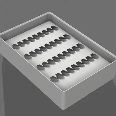 40 Lỗ Giữ Mũi Khoan Lục Giác Gridfinity 3x2 (Cao 4U)