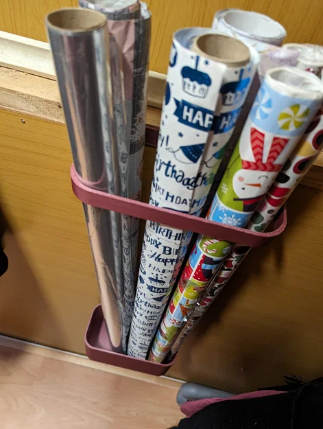 Giá Treo Giấy Gói Quà Dọc (Cũng Dùng Được Cho Ikea Skadis) - Image 3