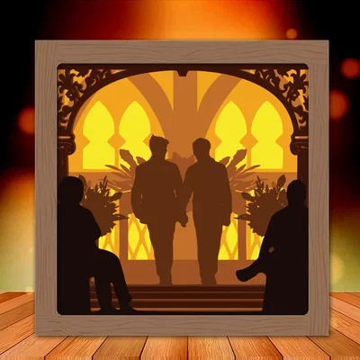 Hộp đèn "Mr and Mr" mừng đám cưới 3