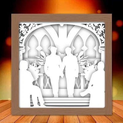 Hộp đèn "Mr and Mr" mừng đám cưới 3