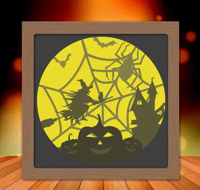 Hộp Đèn Phù Thủy Đêm Halloween - Image 1