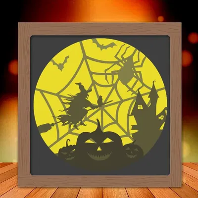 Hộp Đèn Phù Thủy Đêm Halloween