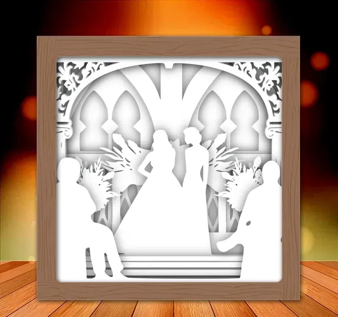 Hộp đèn "Mrs and Mrs" cho đám cưới 1 - Image 2