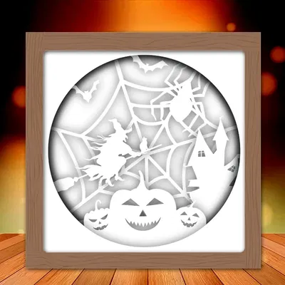 Hộp Đèn Phù Thủy Đêm Halloween