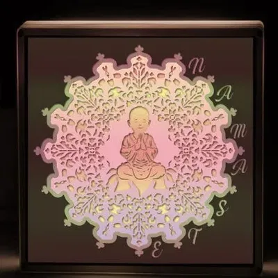 Hộp đèn Tiểu Phật (Sa Di)
