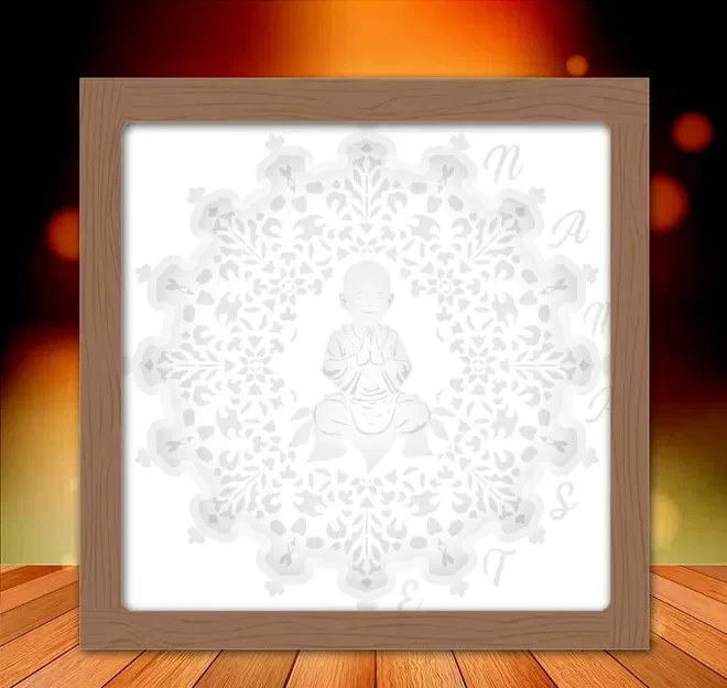 Hộp đèn Tiểu Phật (Sa Di) - Image 2