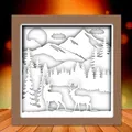 Hộp đèn Cặp Hươu Trên Núi - Thumbnail 2
