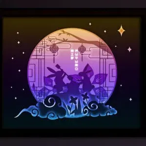 Hộp Đèn Thỏ Trung Thu