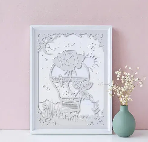 Hộp Đèn Hoa Hồng Thiên Hà - Image 2