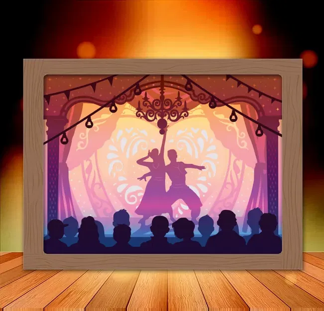 Mô Hình Hộp Đèn Vũ Công Flamenco - Image 1